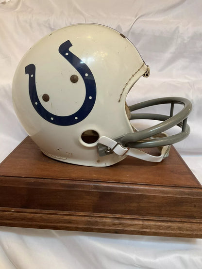 Vintage 1960s MacGregor Football Helmet Custom Baltimore Colts Tom Matte  WESTBROOKSPORTSCARDS   