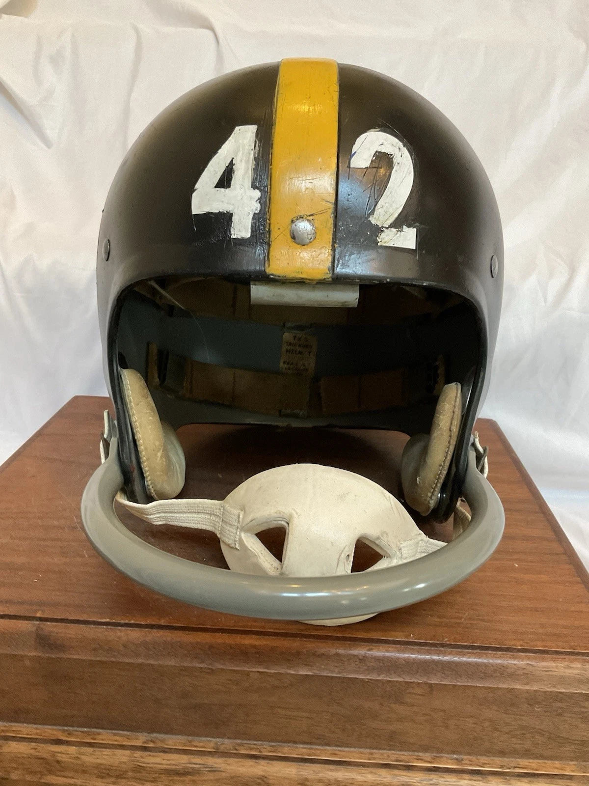 Vintage Riddell 1961 TK5 Kra-Lite Football Helmet Pittsburgh Steelers