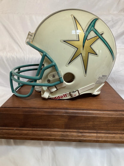 RIddell VSR4 Sacramento Gold Miners Game Used Football Helmet CFL WESTBROOKSPORTSCARDS