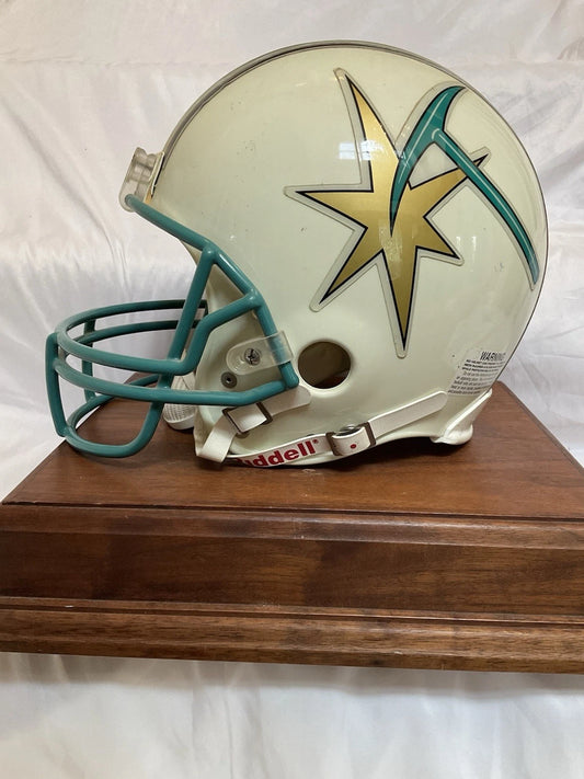 RIddell VSR4 Sacramento Gold Miners Game Used Football Helmet CFL WESTBROOKSPORTSCARDS