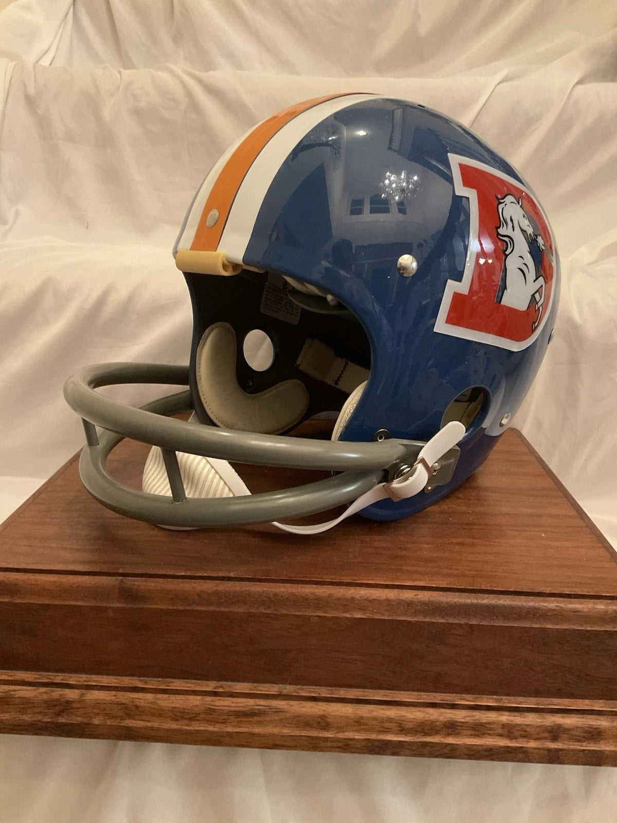 TK2 Style Suspension Football Helmet Custom Denver Broncos Floyd Little Sports Mem, Cards & Fan Shop:Autographs-Original:Football-NFL:Helmets WESTBROOKSPORTSCARDS