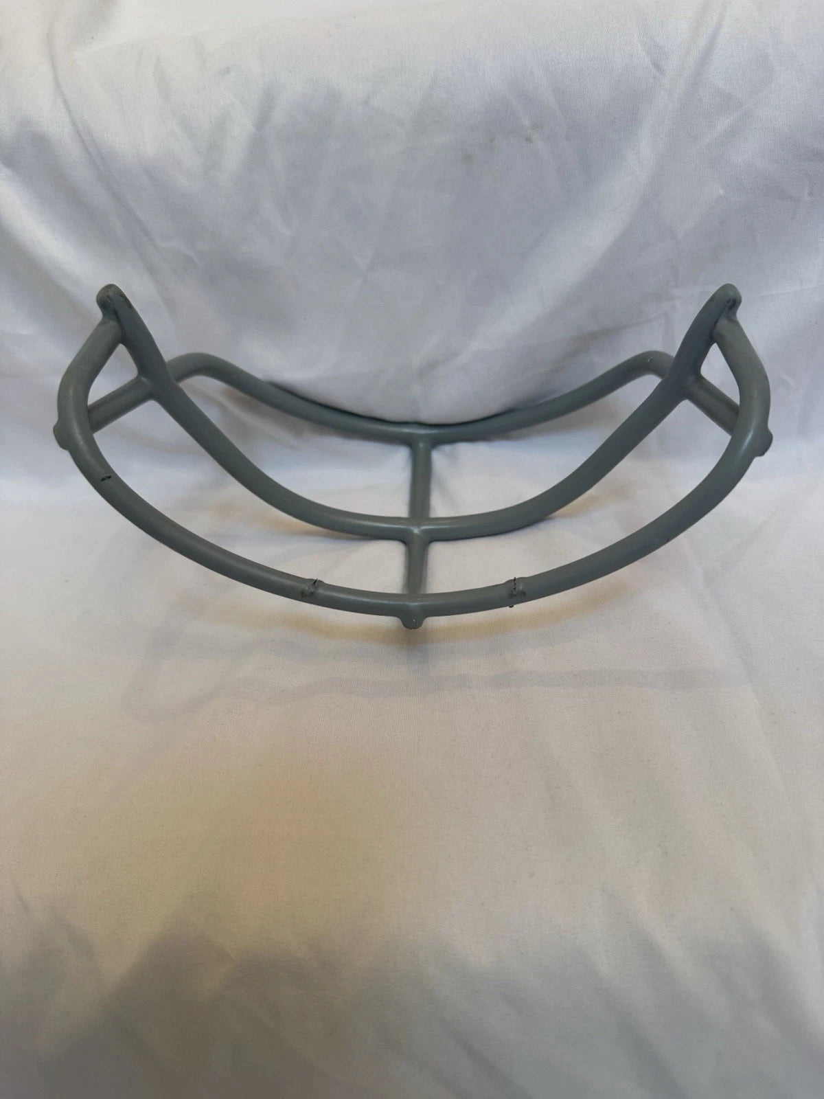 Vintage Schutt 1969 NOP Large Red Dot Gray Football Helmet Face Mask- Rare! WESTBROOKSPORTSCARDS