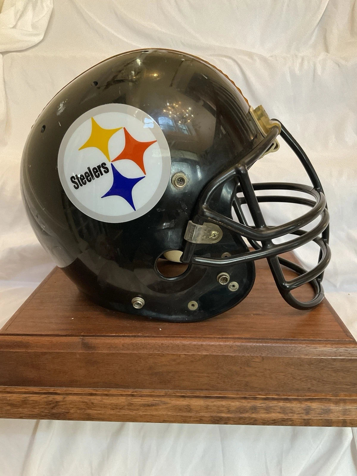 Schutt Pro Air II Pittsburgh Steelers Vintage Original Worn Football Helmet WESTBROOKSPORTSCARDS