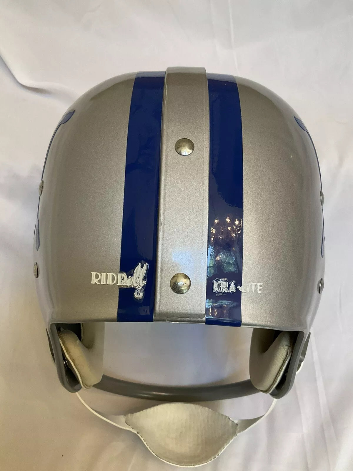 Riddell Kra-Lite RK4 Football Helmet 1962 Detroit Lions Yale Lary Autographed  WESTBROOKSPORTSCARDS   