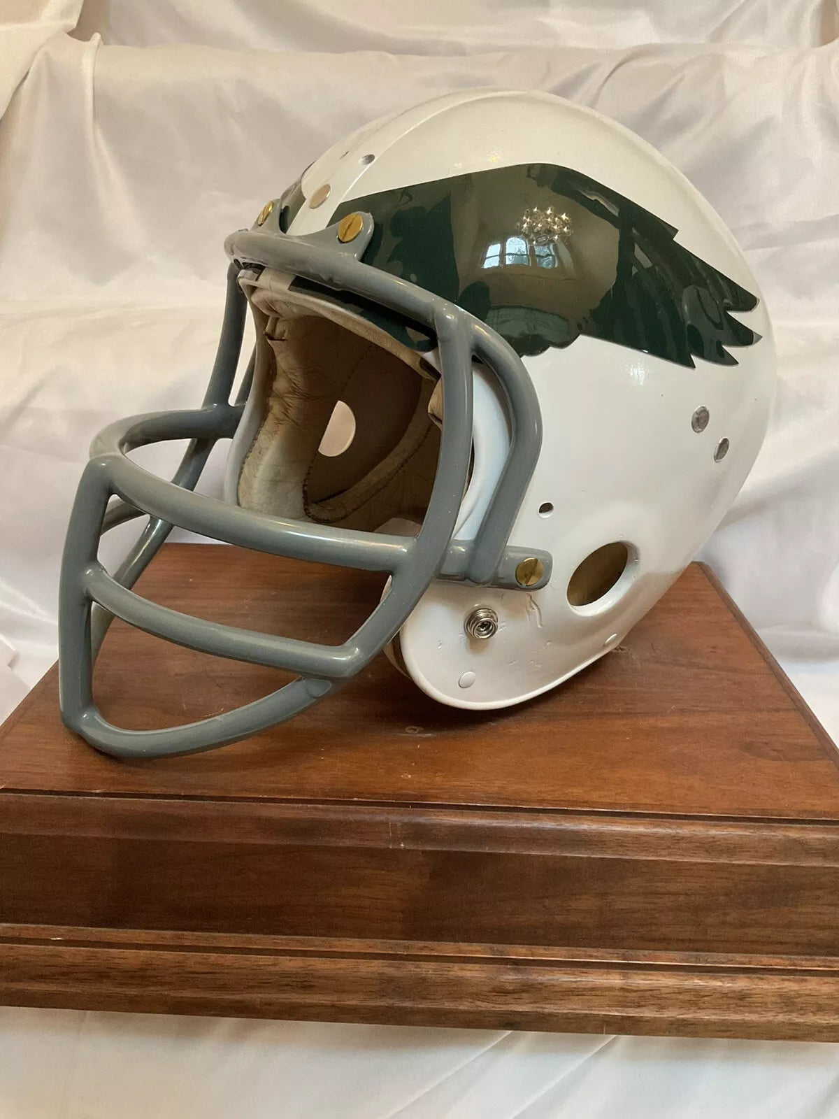 Original Vintage Wilson Football Helmet Size 7 1/4 Custom Philadelphia WESTBROOKSPORTSCARDS Original Vintage Wilson Football Helmet Size 7 1/4 Custom Philadelphia WESTBROOKSPORTSCARDS