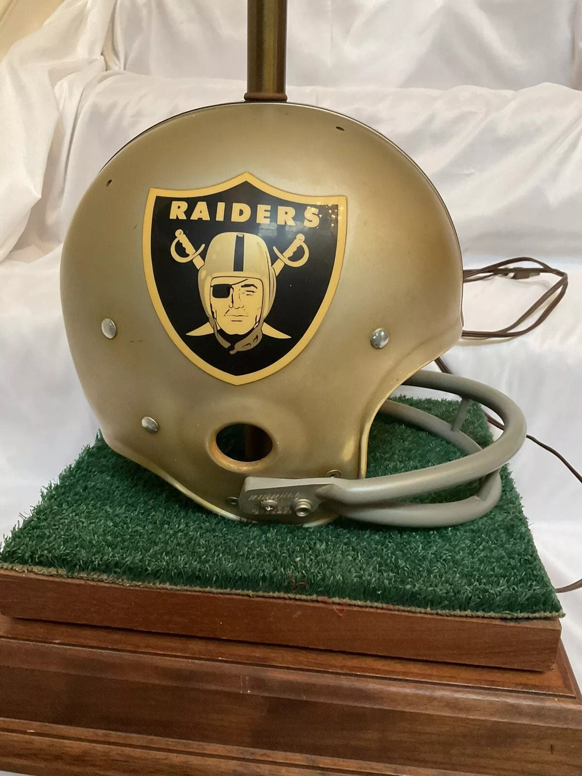 Vintage Raiders Football purchases Hanging Lamp *NEEDS REPAIR *