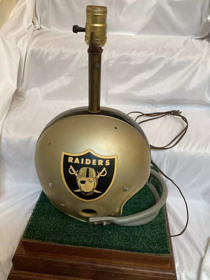 Vintage Riddell 1973 Oakland Raiders Kra-Lite Old Football Helmet Lamp Rare!  WESTBROOKSPORTSCARDS   