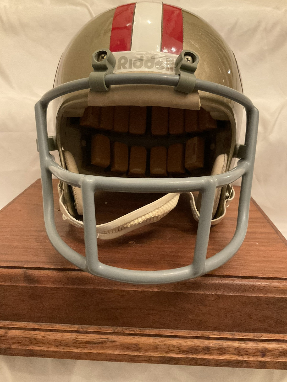 Vintage 1977 Riddell PAC3 Football Helmet San Francisco 49ers OPO Mask WESTBROOKSPORTSCARDS