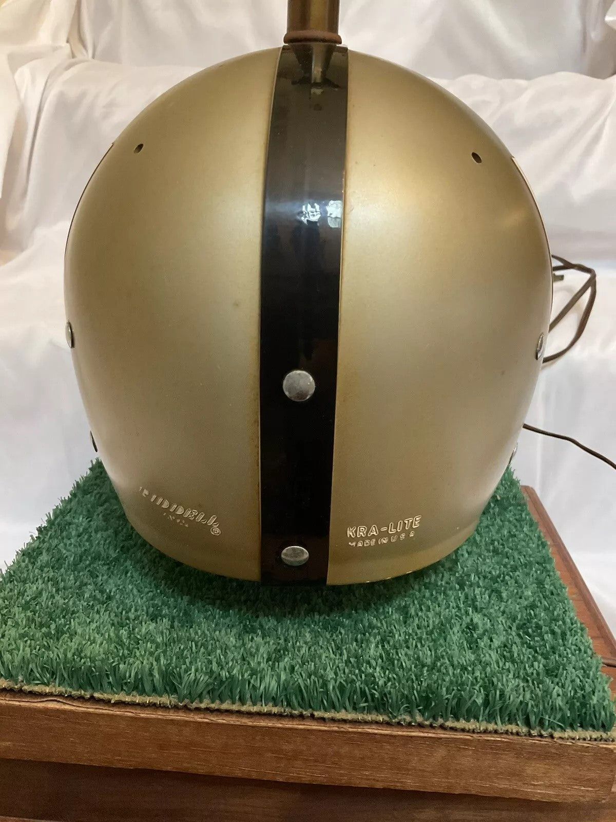 Vintage Riddell 1973 Oakland Raiders Kra-Lite Old Football Helmet Lamp Rare!  WESTBROOKSPORTSCARDS   