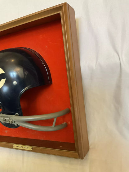 Chicago Bears Vintage RIDDell Kra-Lite RK Full Size Football Helmet Plaque  WESTBROOKSPORTSCARDS   