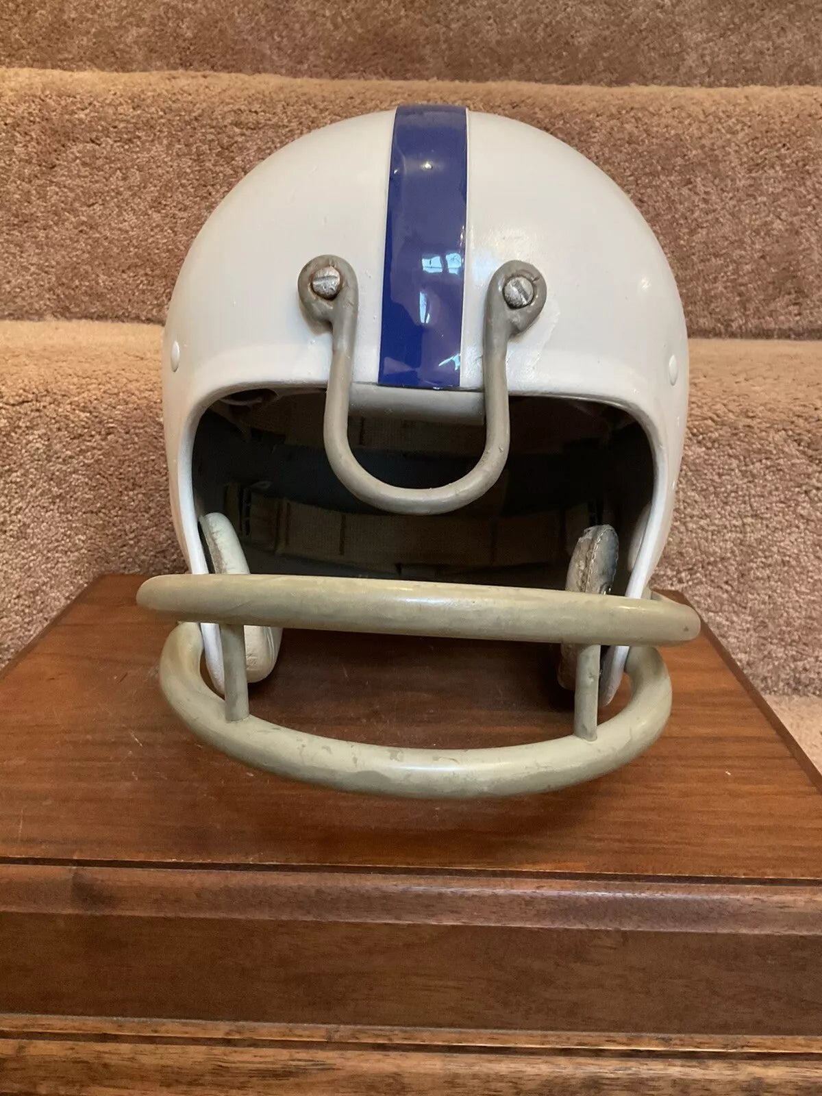 Vintage 1964 Riddell Kra-Lite RC9 Game Used Suspension Football Helmet WESTBROOKSPORTSCARDS