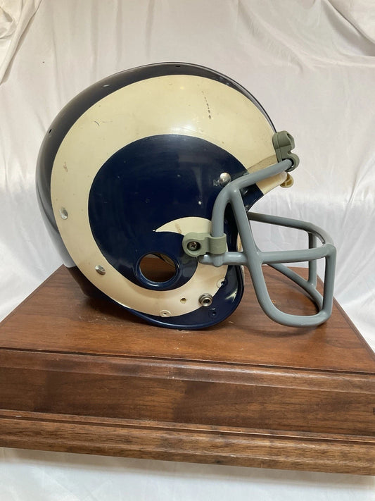 Los Angeles Rams Riddell Throwback TK Game Football Helmet 1971 Painted Horns WESTBROOKSPORTSCARDS