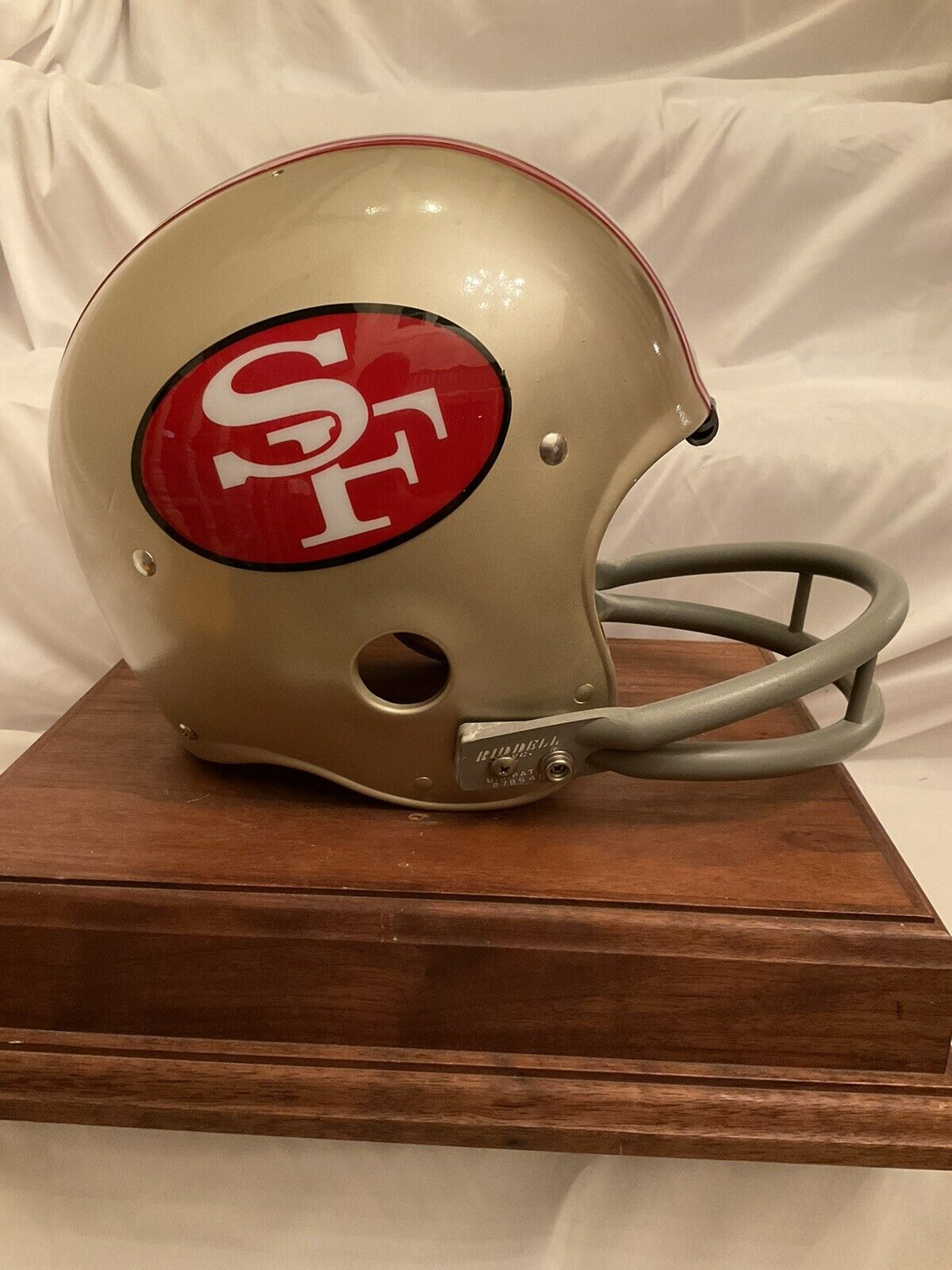 Wilson F-2013 Football Helmet Custom San Francisco 49ers 1973 RIDDell BD-9  WESTBROOKSPORTSCARDS   