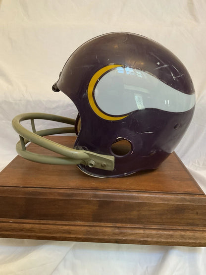 Riddell TK2 Used Suspension Football Helmet Custom Minnesota Vikings Paul Krause WESTBROOKSPORTSCARDS
