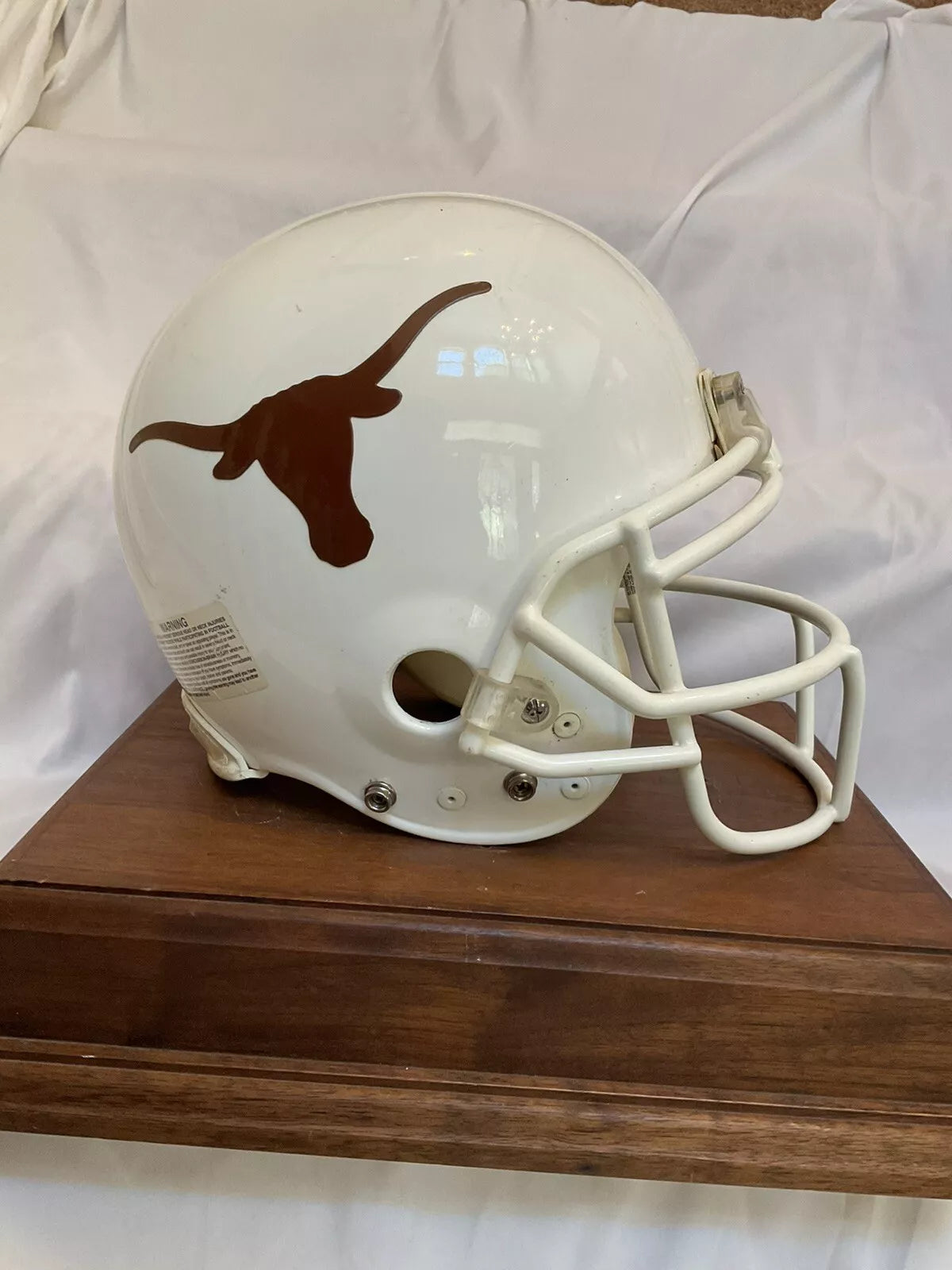 RIddell VSR-4 Football Helmet Vintage Game Used Texas Longhorns Trophy Helmet  WESTBROOKSPORTSCARDS   