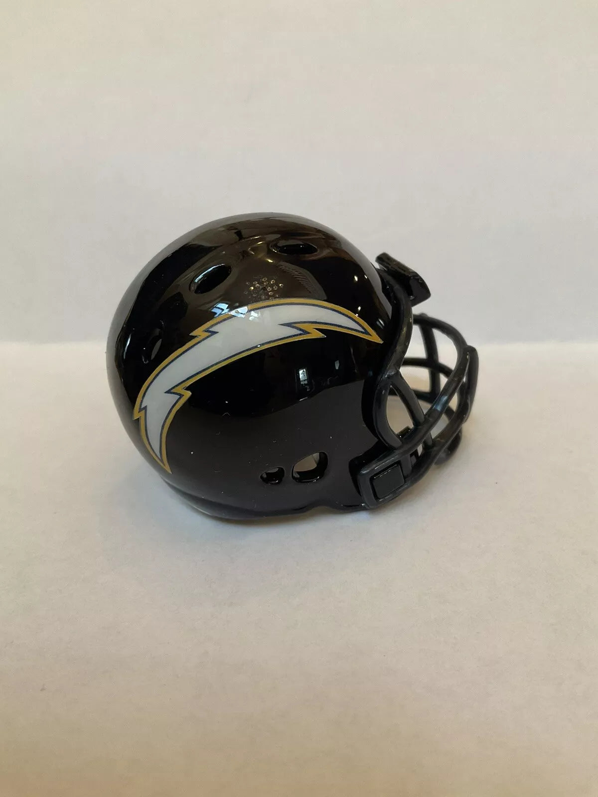 San Diego Chargers Custom Riddell Throwback Pocket Pro White Bolt Helmet  WESTBROOKSPORTSCARDS   