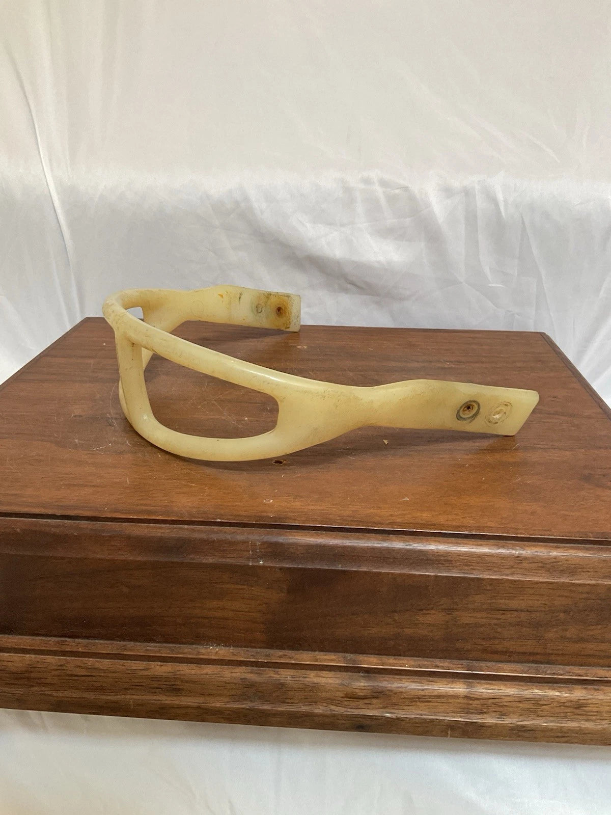 1960's Vintage ORIGINAL MacGregor 2-Bar Kra-Lite Facemask - Suspension Helmet WESTBROOKSPORTSCARDS