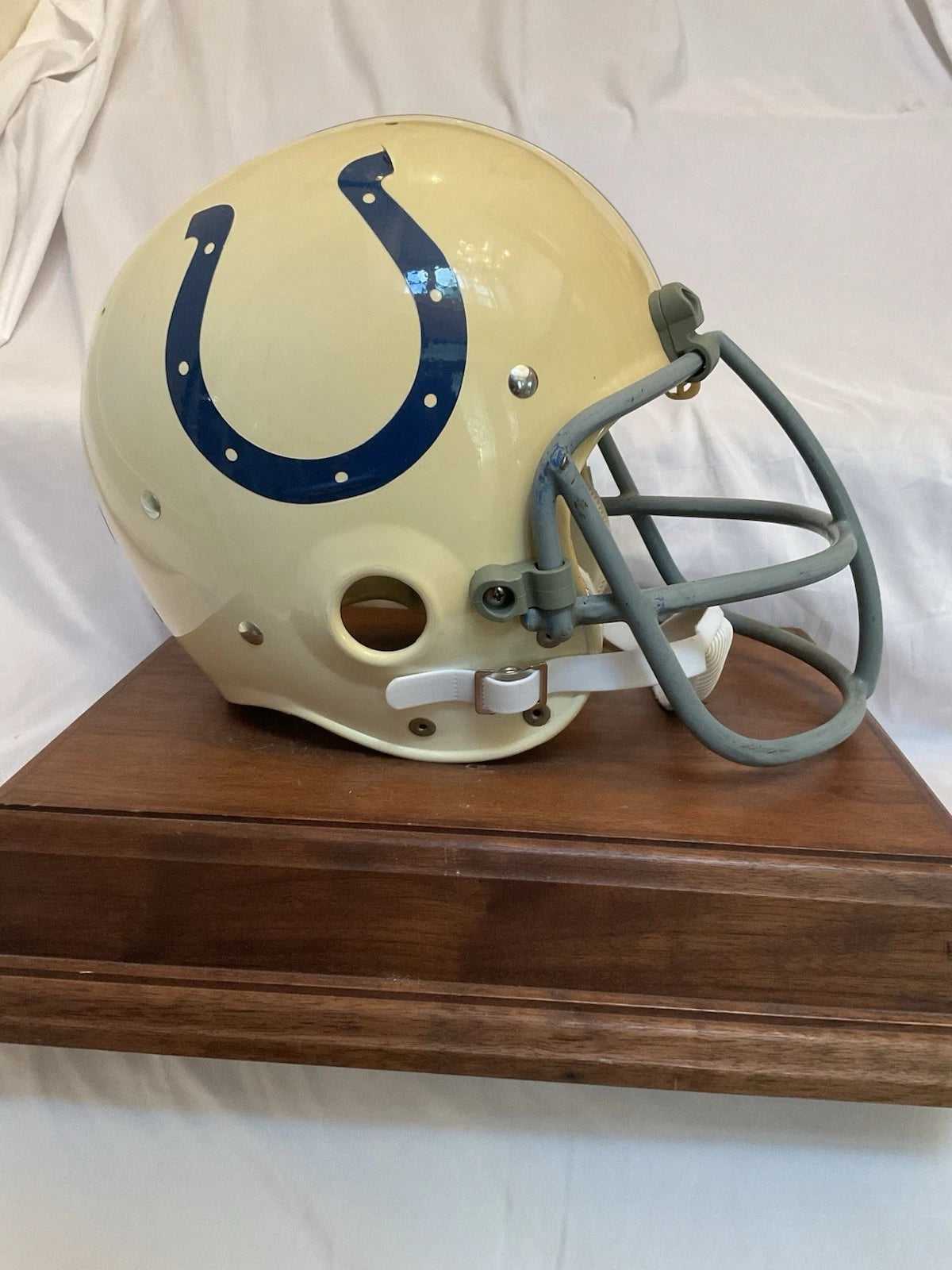 Original Riddell 1971 Baltimore Colts Kra-Lite TK2 Game Football Helmet Curtis WESTBROOKSPORTSCARDS