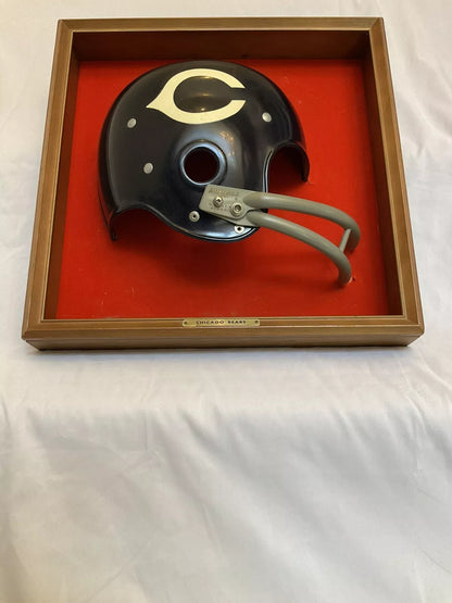 Chicago Bears Vintage RIDDell Kra-Lite RK Full Size Football Helmet Plaque  WESTBROOKSPORTSCARDS   