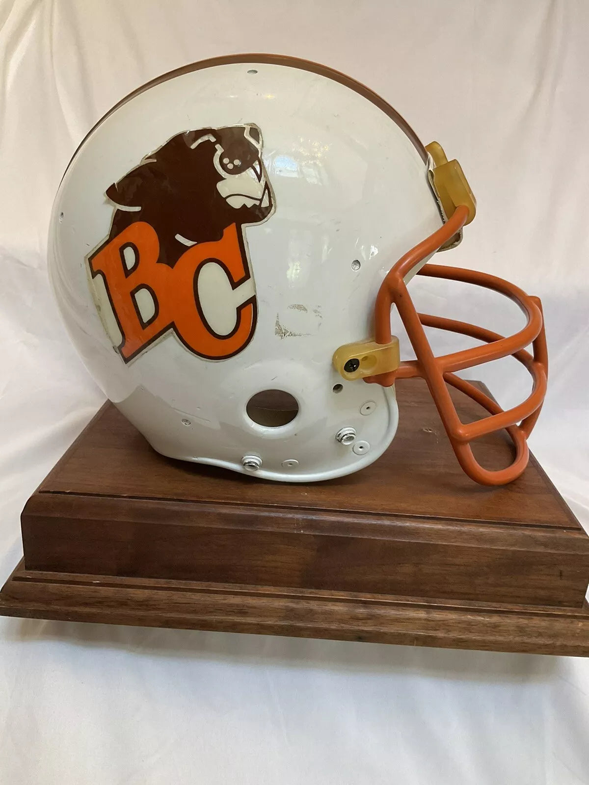 British Columbia B. C. Lions Vintage RARE 1978 Riddell PAC-3 Football Helmet  WESTBROOKSPORTSCARDS   