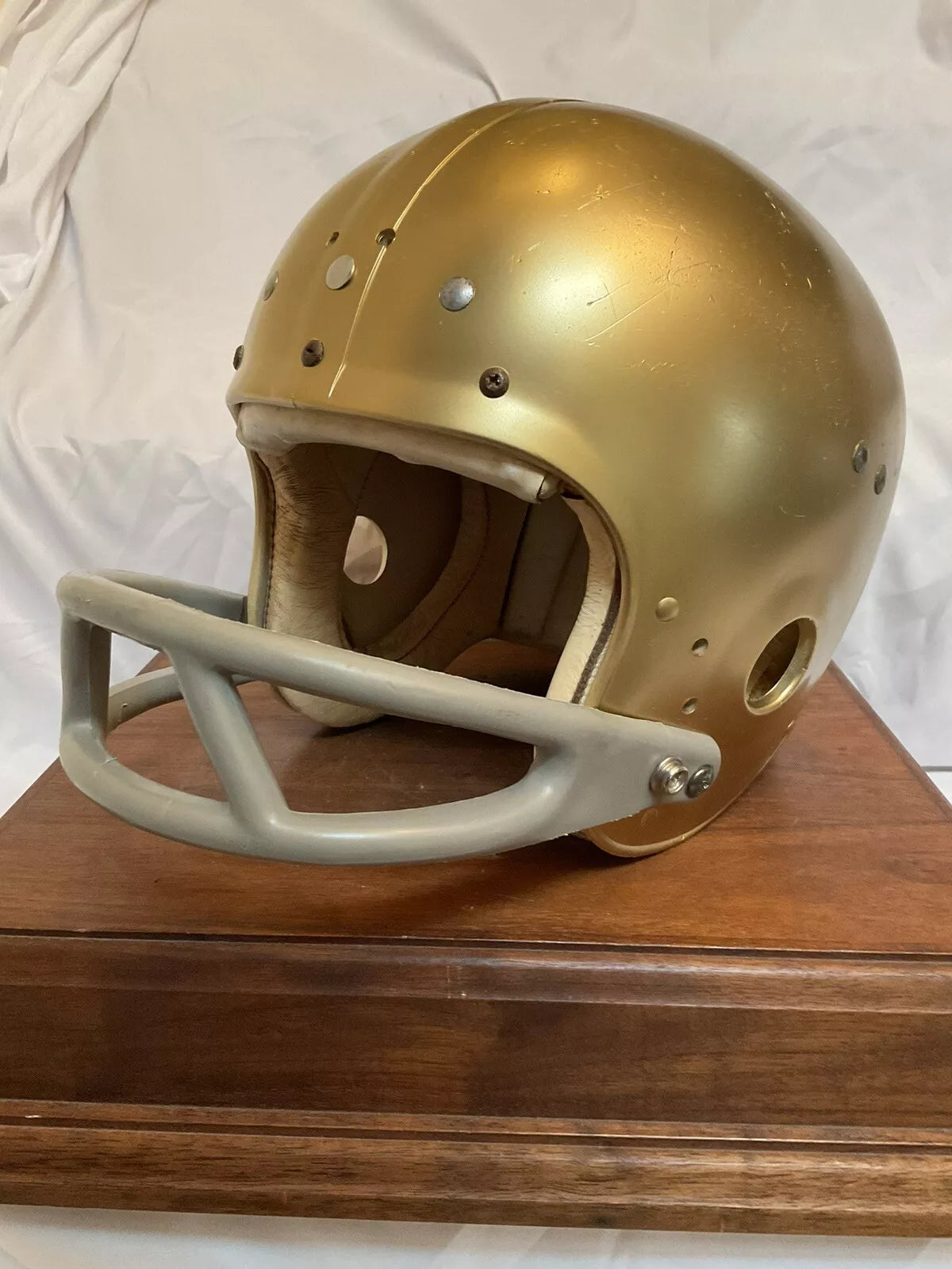 Vintage 1970s Wilson Football Helmet Notre Dame Fighting Irish Joe Theismann Sports Mem, Cards & Fan Shop:Fan Apparel & Souvenirs:Football-NFL Wilson   