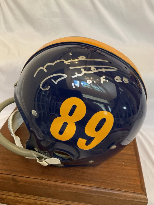 RK2 Style Football Helmet Custom 1960 Pittsburgh Panthers Mike Ditka Autographed WESTBROOKSPORTSCARDS