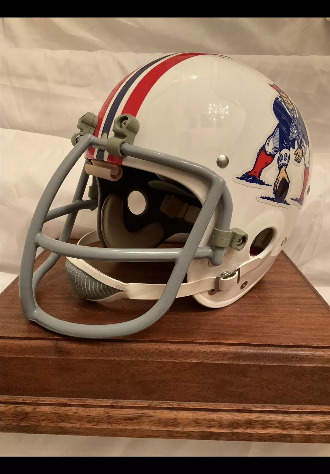 John Hannah Autographed TK2 Style New England Patriots Football Helmet  WESTBROOKSPORTSCARDS   