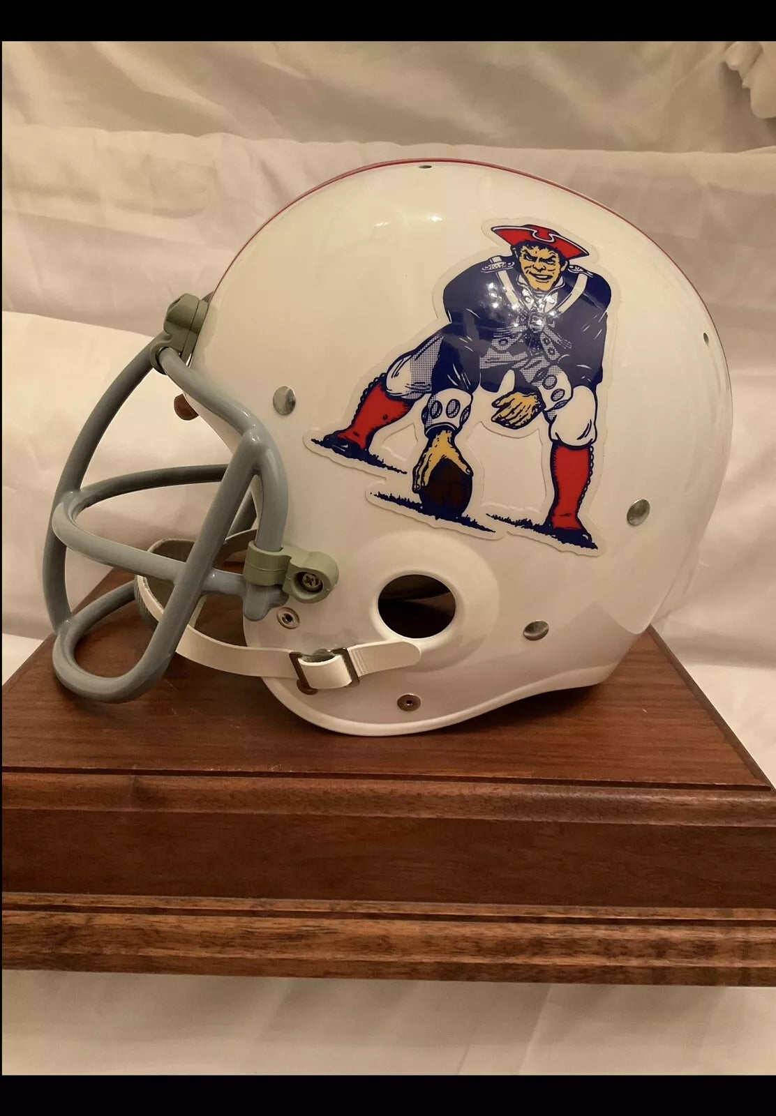 John Hannah Autographed TK2 Style New England Patriots Football Helmet  WESTBROOKSPORTSCARDS   