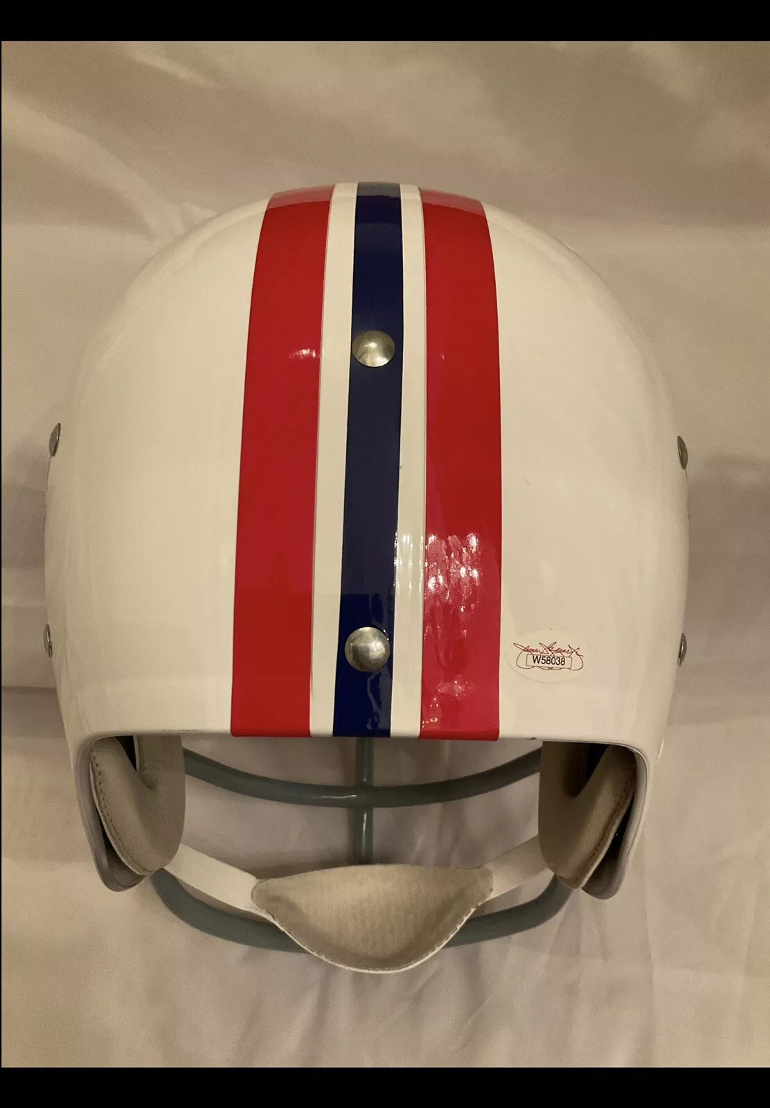 John Hannah Autographed TK2 Style New England Patriots Football Helmet  WESTBROOKSPORTSCARDS   