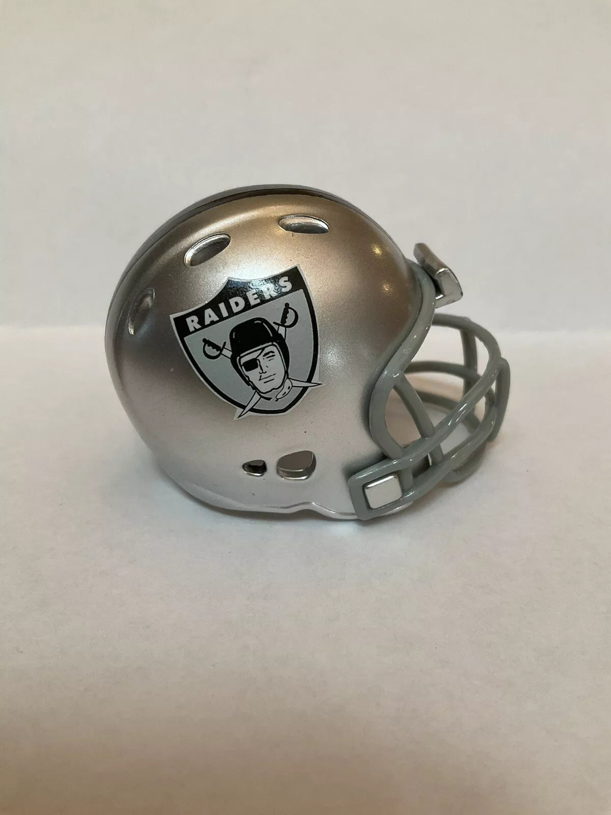 Oakland Raiders Custom Riddell Throwback Pocket Pro White Logo Helmet  WESTBROOKSPORTSCARDS   