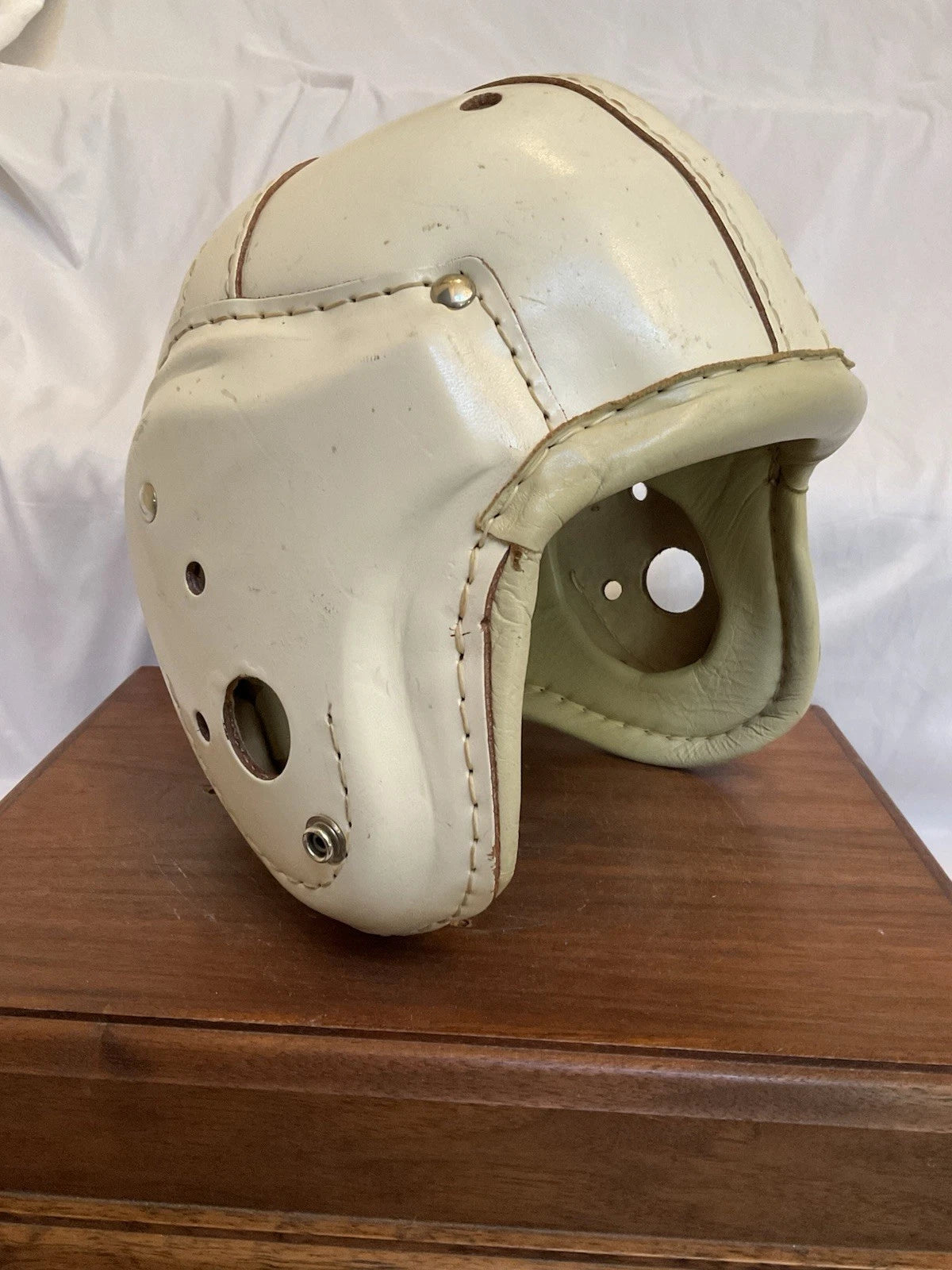 MacGregor Authentic H612 Leather Suspension Football Helmet X-Large Size Nice! WESTBROOKSPORTSCARDS