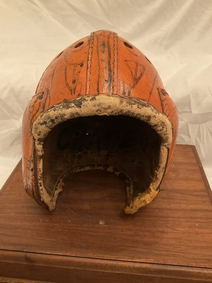 Original Wilson Or Rawlings Authentic Leather Suspension Adult Football Helmet WESTBROOKSPORTSCARDS