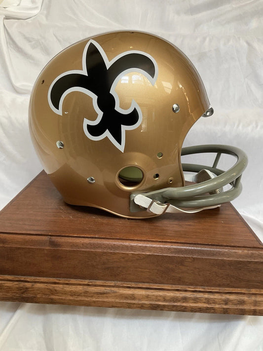 New Orleans Saints 1968 Style TK Suspension Football Helmet Officially Licensed WESTBROOKSPORTSCARDS