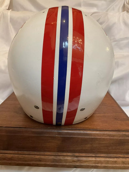 Original Vintage Wilson Football Helmet Custom Boston Patriots NJOP Facemask  WESTBROOKSPORTSCARDS   