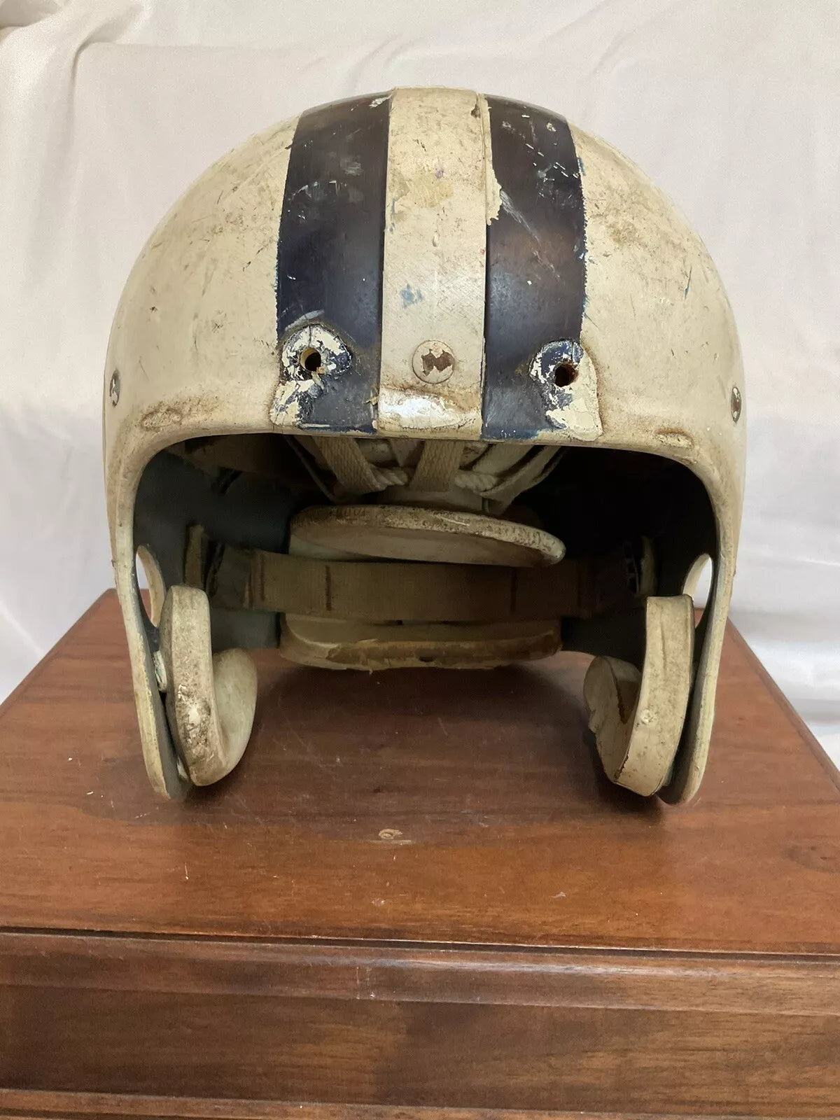 Vintage 1963 Riddell Kra-Lite TK2 Game Used Suspension Football Helmet Yale? WESTBROOKSPORTSCARDS