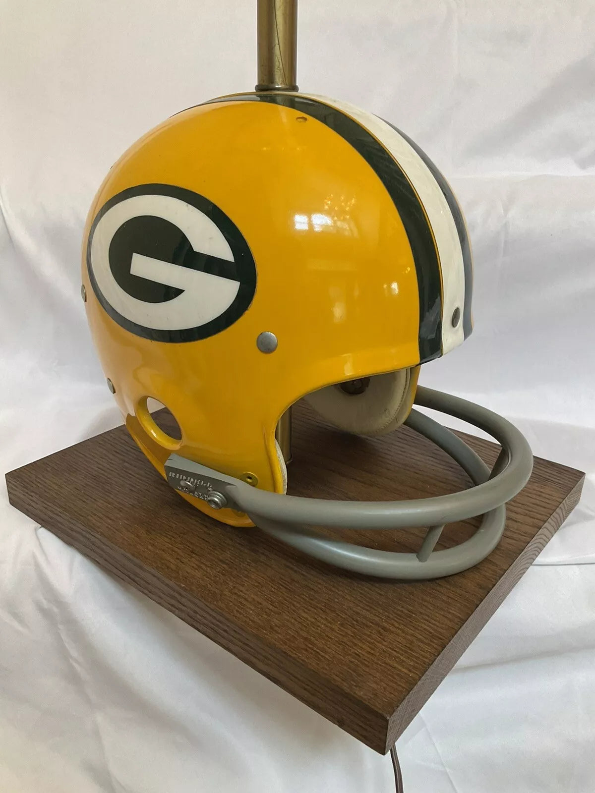 Vintage Original Riddell 1973 Green Bay Packers Kra-Lite Football Helmet Lamp  WESTBROOKSPORTSCARDS   