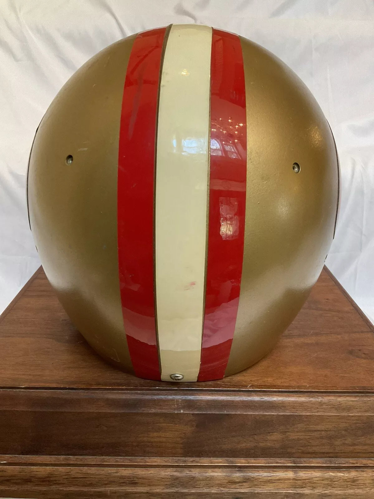 Vintage 1978 Riddell PAC3 Football Helmet San Francisco 49ers Schutt Red Dot OPO  WESTBROOKSPORTSCARDS   