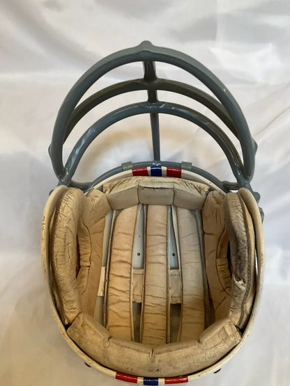 Original Vintage Wilson Football Helmet Custom Boston Patriots NJOP Facemask  WESTBROOKSPORTSCARDS   