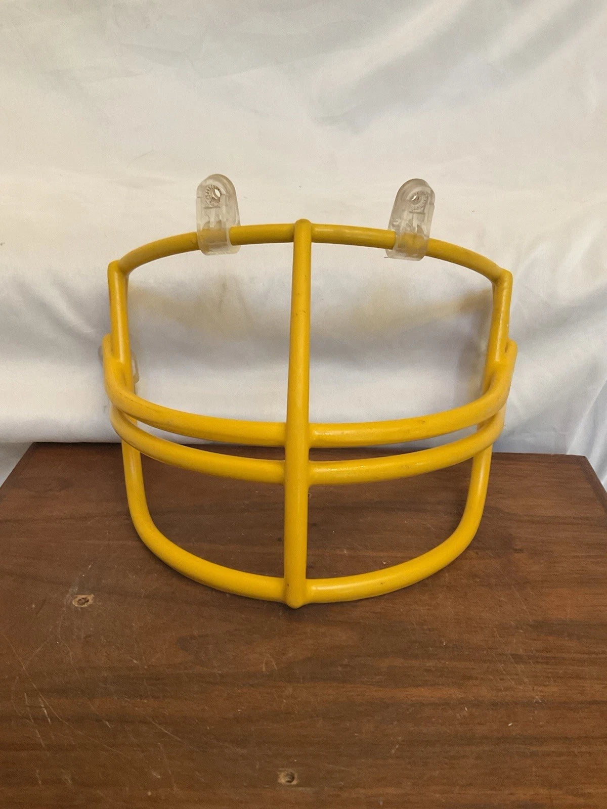 Vintage Original Yellow Schutt NOP-DW Large Red Dot Football Helmet Facemask WESTBROOKSPORTSCARDS