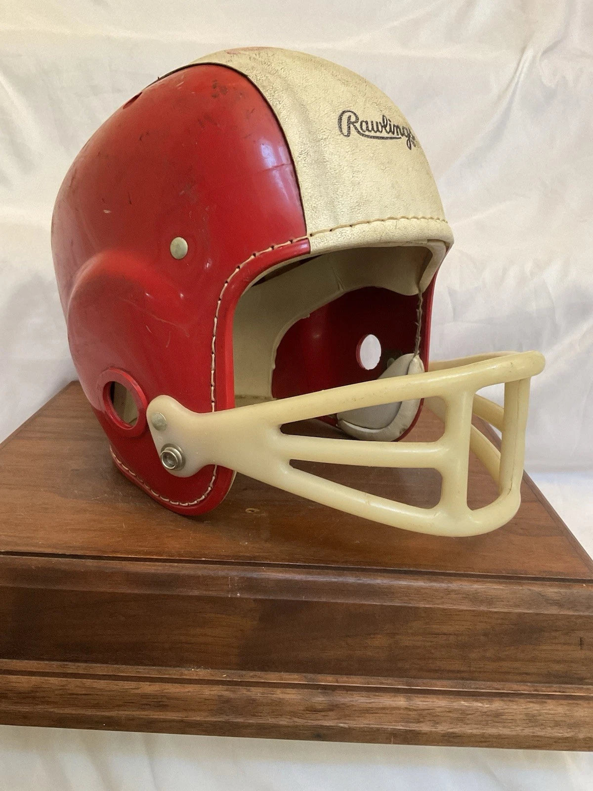 Vintage Original Rawlings Cy-Co-Lite DH-85 Padded Top Large Football Helmet WESTBROOKSPORTSCARDS