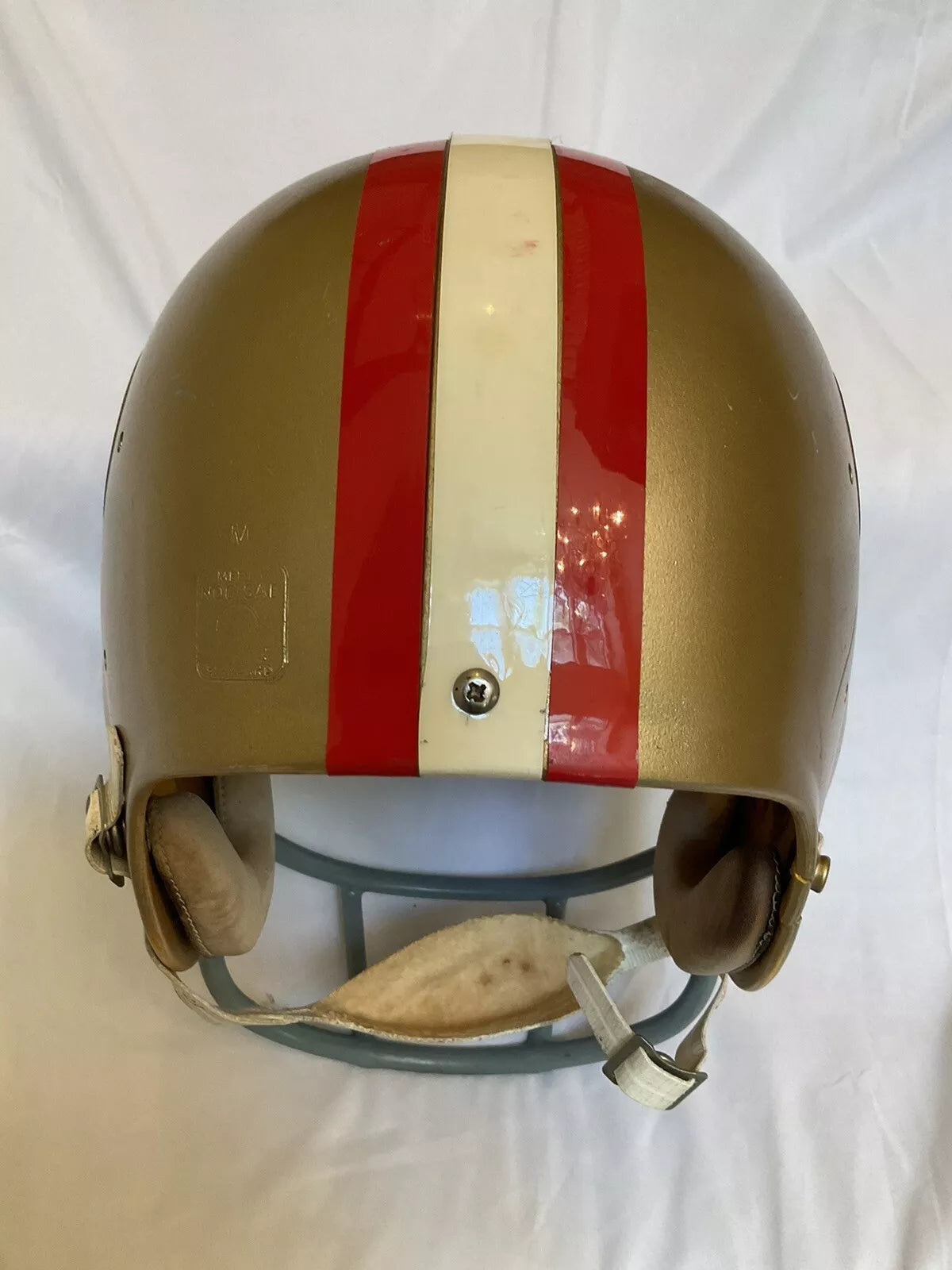 Vintage 1978 Riddell PAC3 Football Helmet San Francisco 49ers Schutt Red Dot OPO  WESTBROOKSPORTSCARDS   