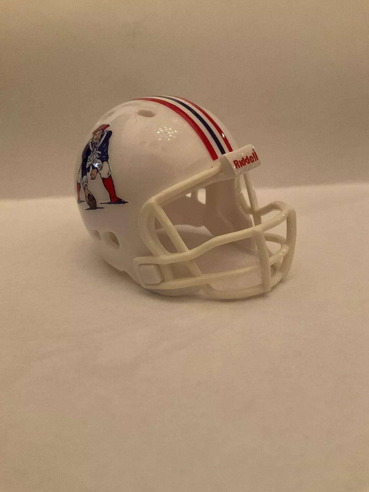 New England Patriots Custom Riddell Throwback Pocket Pro Helmet  WESTBROOKSPORTSCARDS   