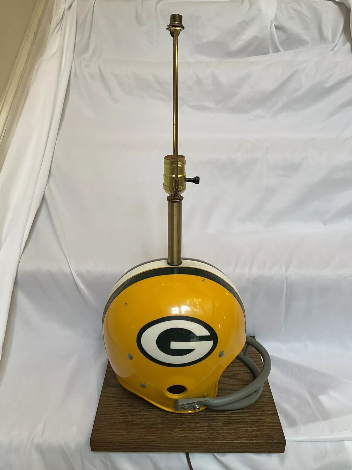 Vintage Original Riddell 1973 Green Bay Packers Kra-Lite Football Helmet Lamp  WESTBROOKSPORTSCARDS   