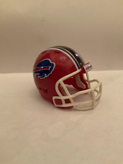 Buffalo Bills Custom Riddell Throwback Pocket Pro Revo Style Red Helmet  WESTBROOKSPORTSCARDS   