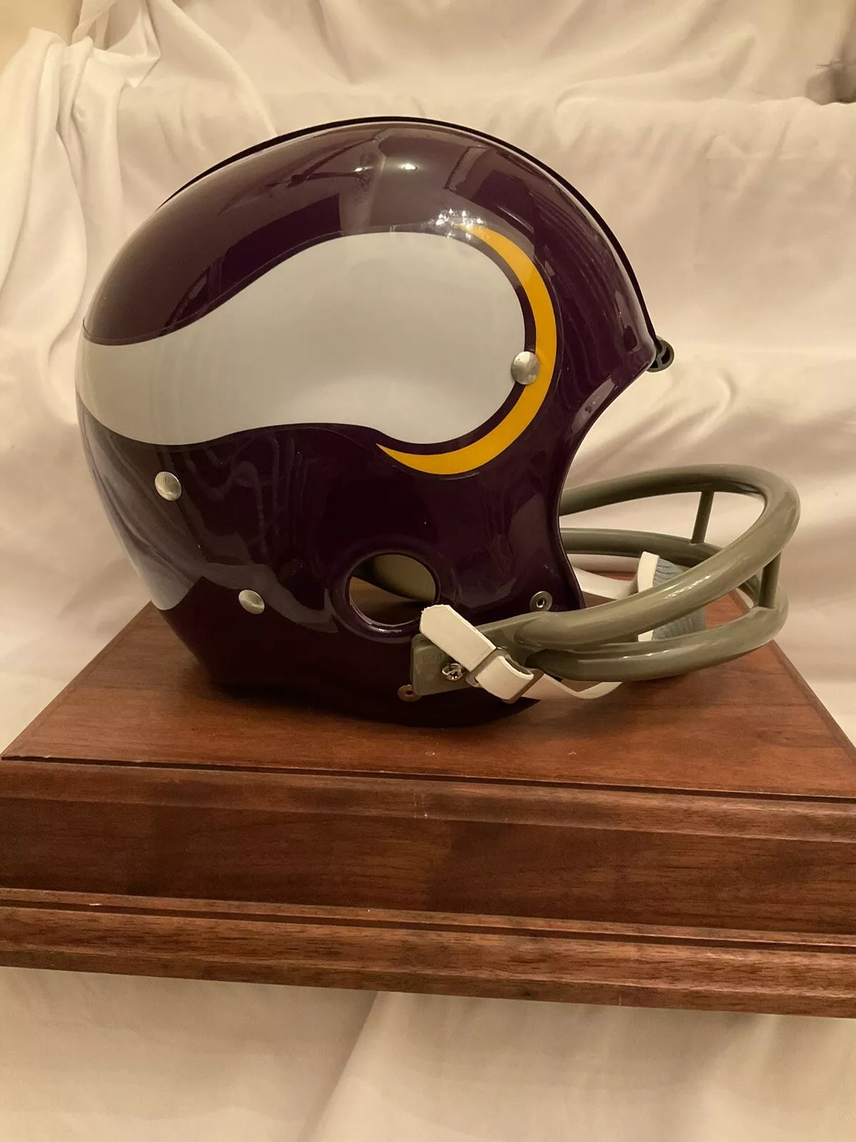 Minnesota Vikings “Big Horns” Kra-Lite RK2 Suspension Football Helmet Tarkenton  WESTBROOKSPORTSCARDS   