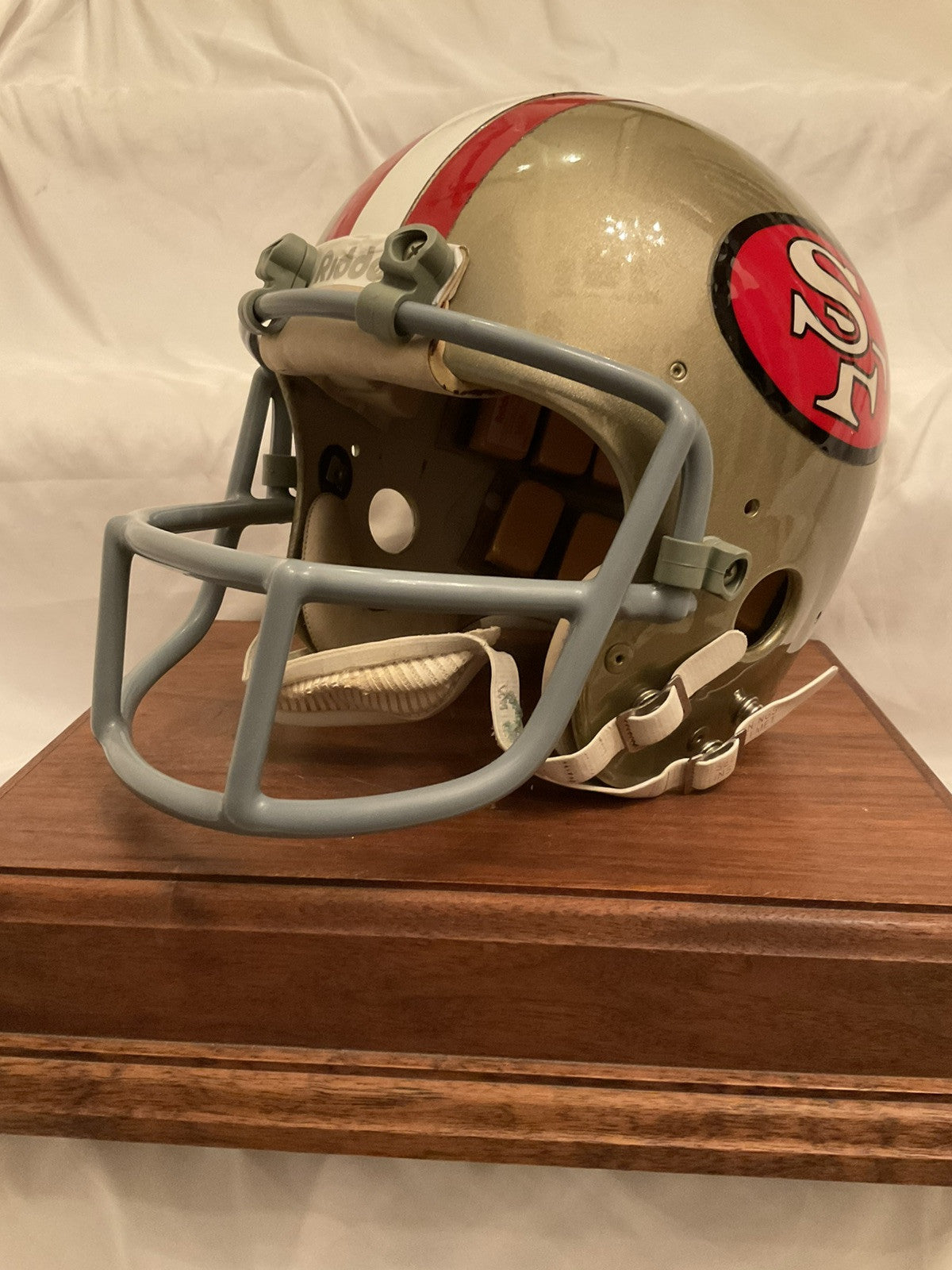 Vintage 1977 Riddell PAC3 Football Helmet San Francisco 49ers OPO Mask WESTBROOKSPORTSCARDS
