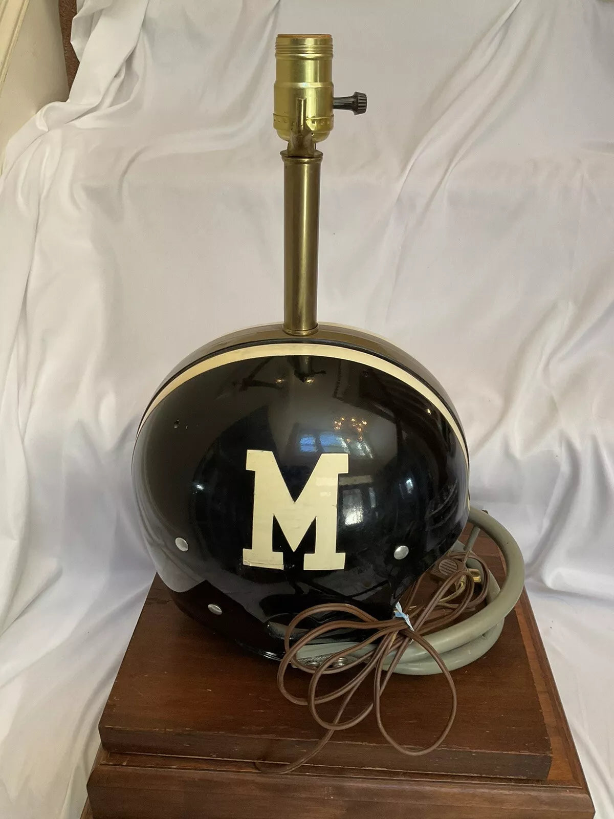 Vintage Original Riddell 1972 Missouri Tigers Kra-Lite Football Helmet Lamp RARE