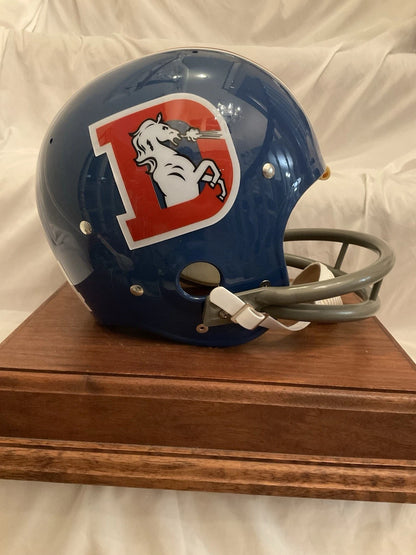 TK2 Style Suspension Football Helmet Custom Denver Broncos Floyd Little Sports Mem, Cards & Fan Shop:Autographs-Original:Football-NFL:Helmets WESTBROOKSPORTSCARDS