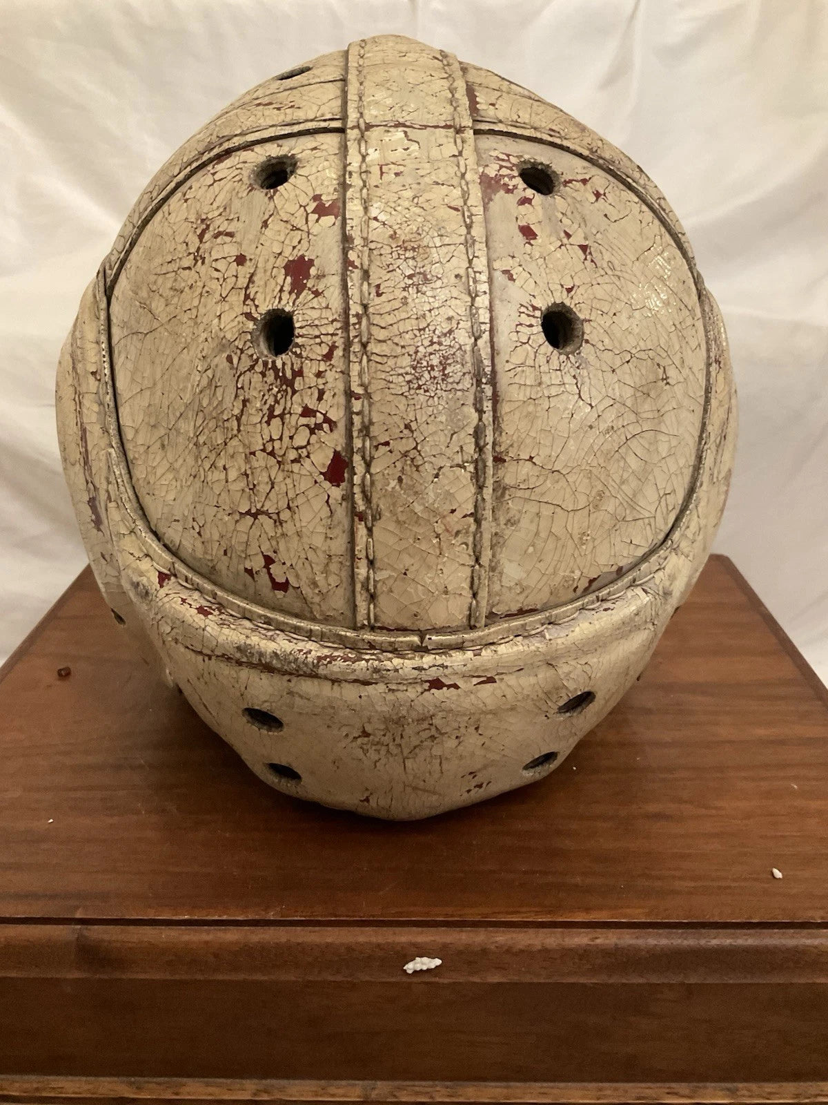 MacGregor Authentic H612 Leather Suspension Football Helmet Large Size! WESTBROOKSPORTSCARDS
