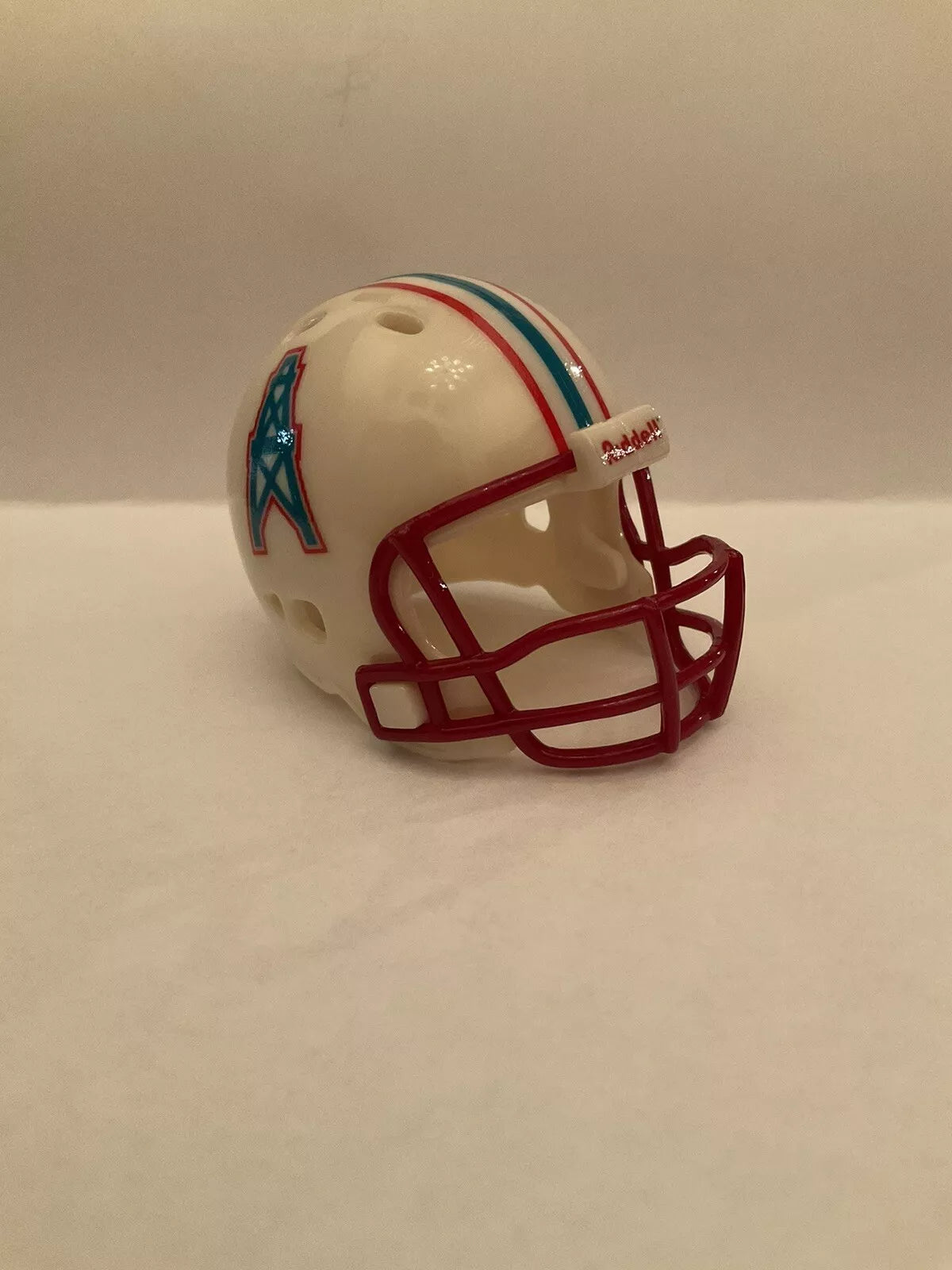 Houston Oilers Custom Riddell Throwback Pocket Pro White Revo Style Helmet  WESTBROOKSPORTSCARDS   